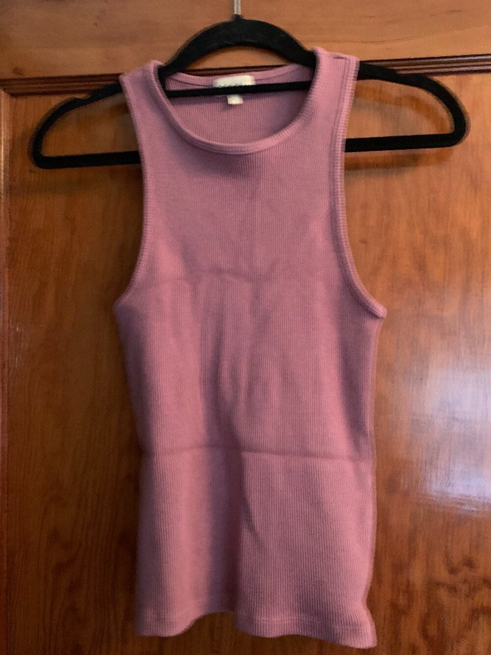 Donni ribbed tank Rhubarb S